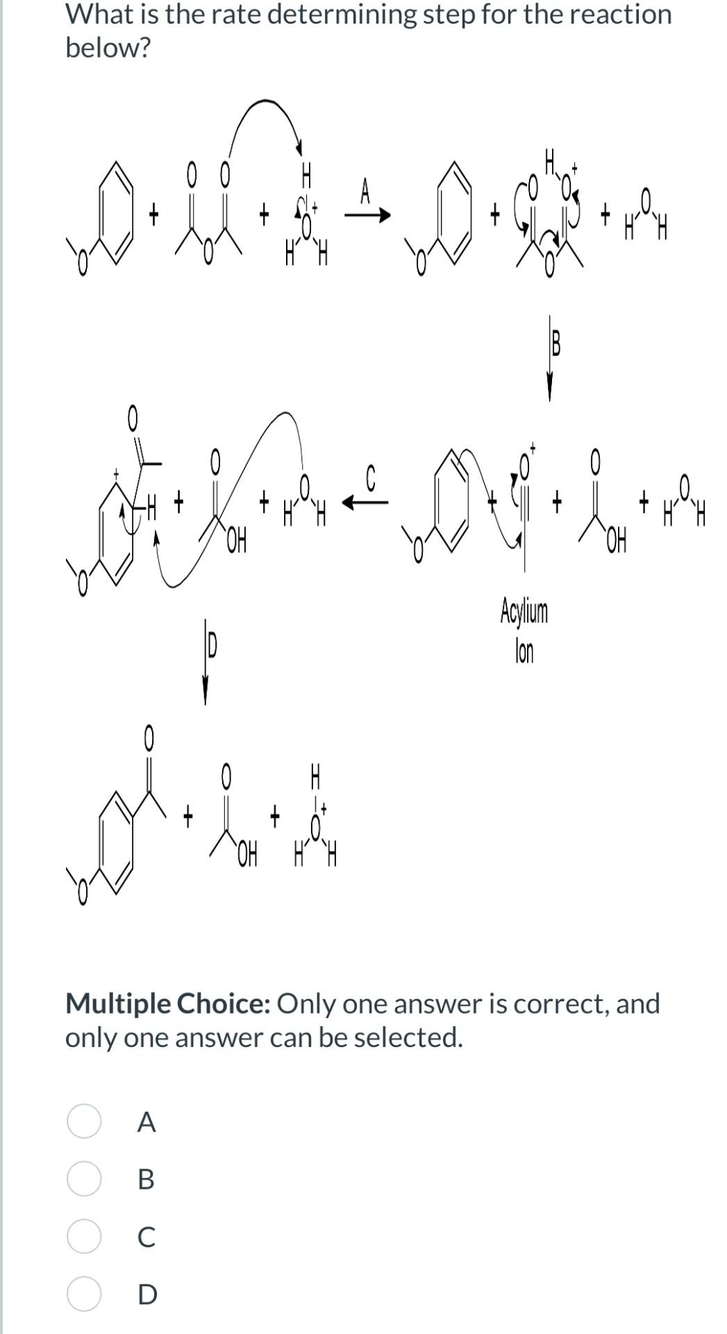 Solved What Is The Rate Determining Step For The Reaction | Chegg.com