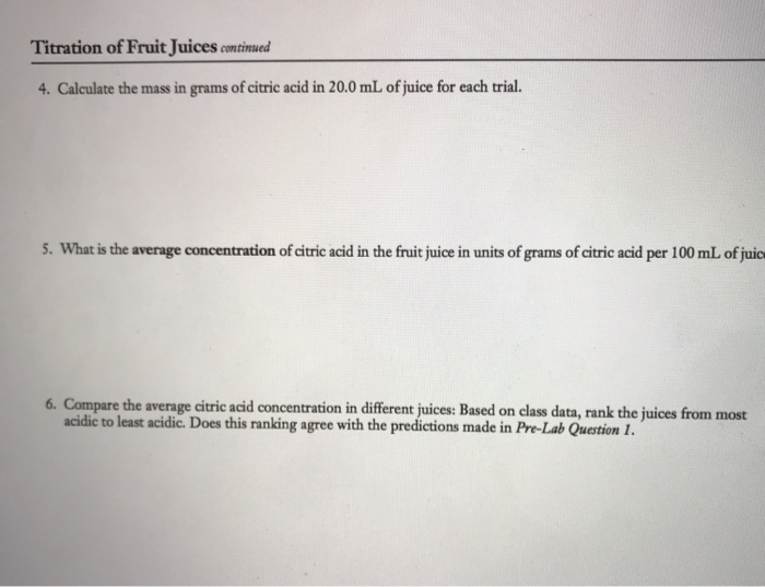 Solved ownloads/Lab1820(1).pdf Titration of Fruit Juices