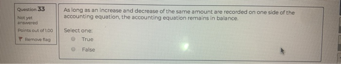 Solved Question 33 As long as an increase and decrease of | Chegg.com