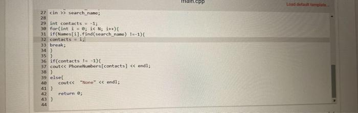 Solved Need Help with C++ code. Not obtaing the correct | Chegg.com