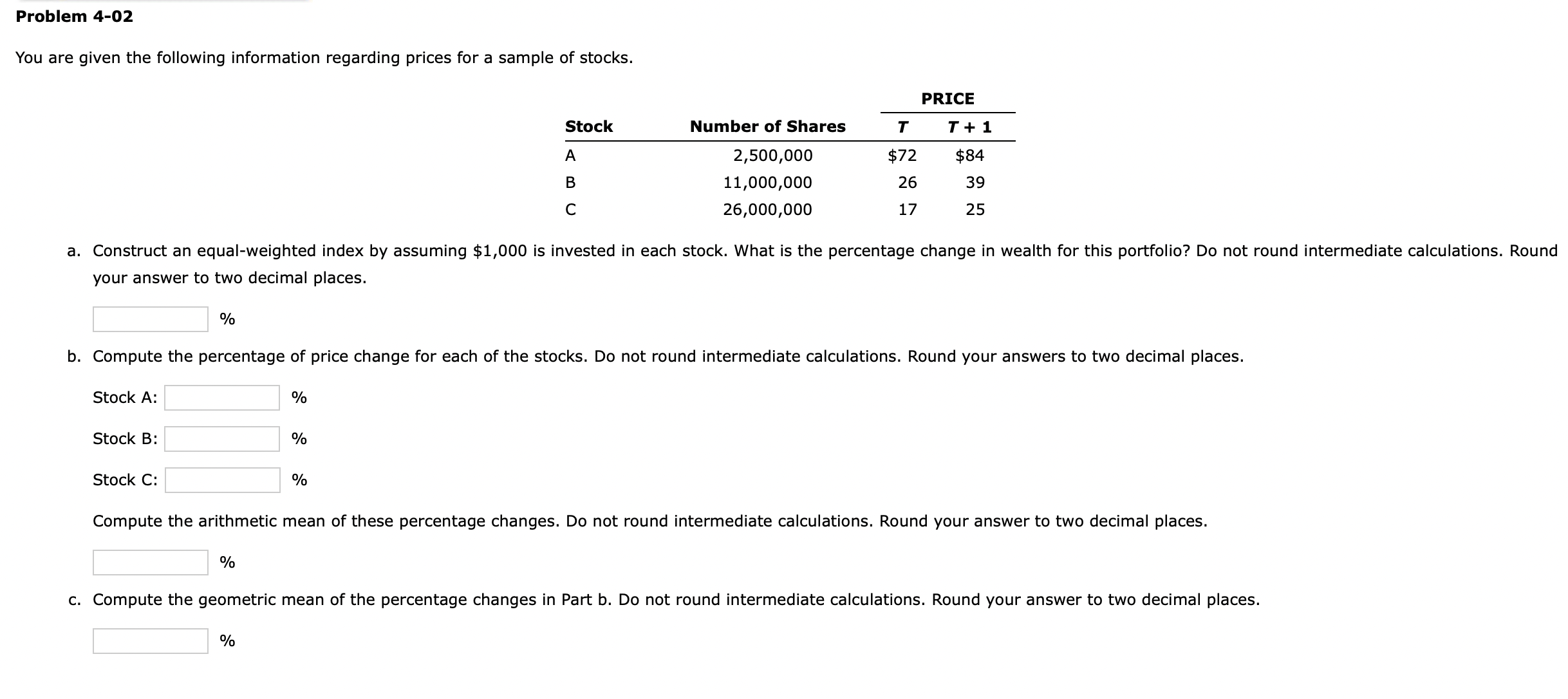 Solved Problem 4-02You are given the following information | Chegg.com
