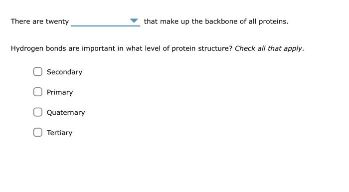 Solved There are twenty that make up the backbone of all | Chegg.com