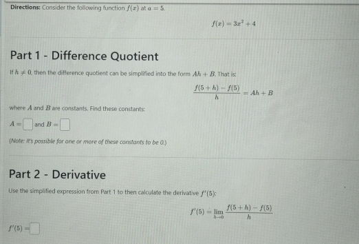 Solved Directions: Consider the following function f(x) ﻿at | Chegg.com