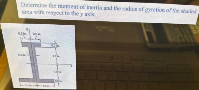 Solved Determine the moment of inertia and the radius of | Chegg.com