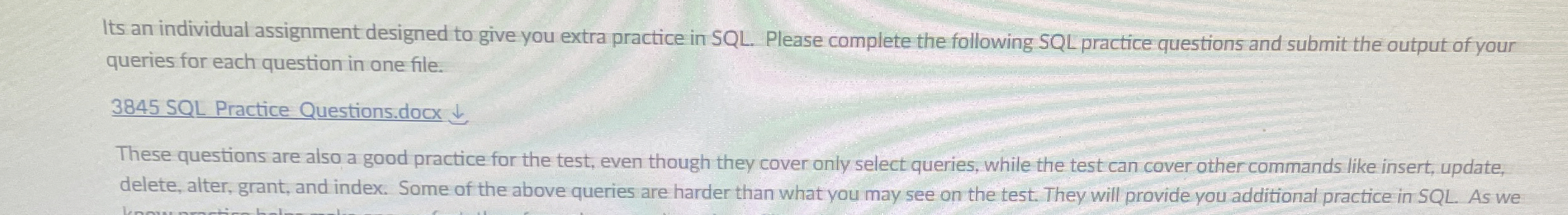 Solved DetailsIts an individual assignment designed to give | Chegg.com