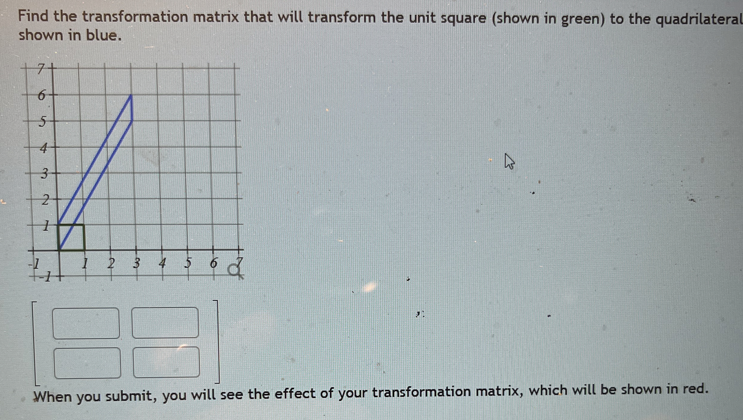 Solved Find the transformation matrix that will transform | Chegg.com