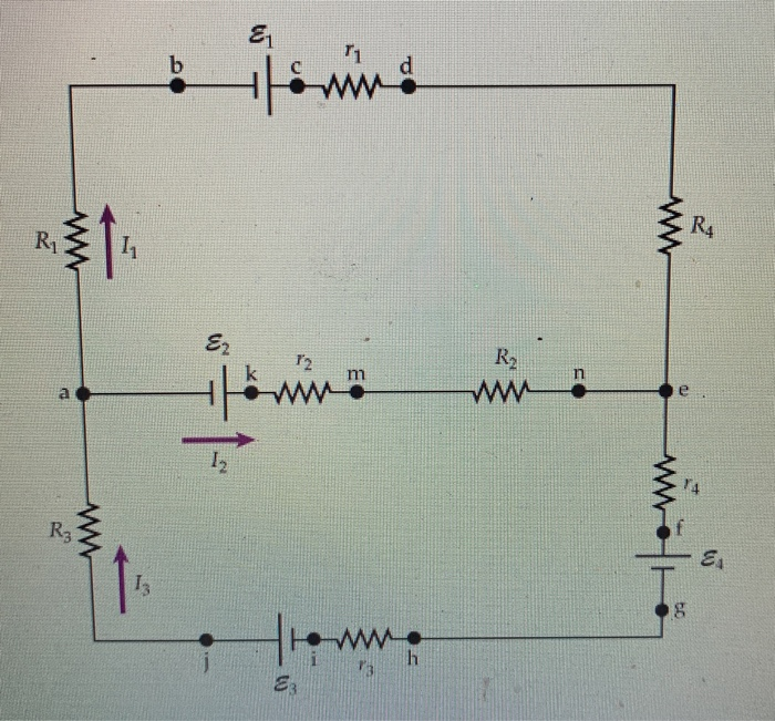 Solved Apply The Loop Rule To Loop Abcdefghija In The Figure