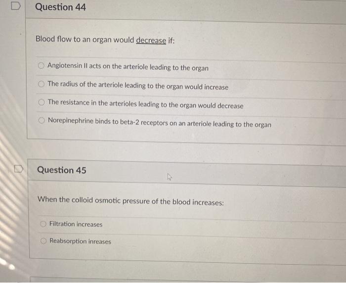 Solved Question 42 2 pts All of the following could lead to | Chegg.com