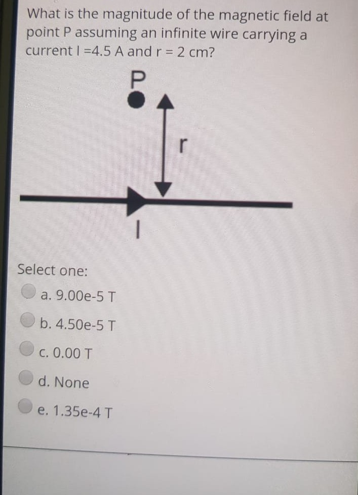 Solved What is the magnitude of the magnetic field at point | Chegg.com