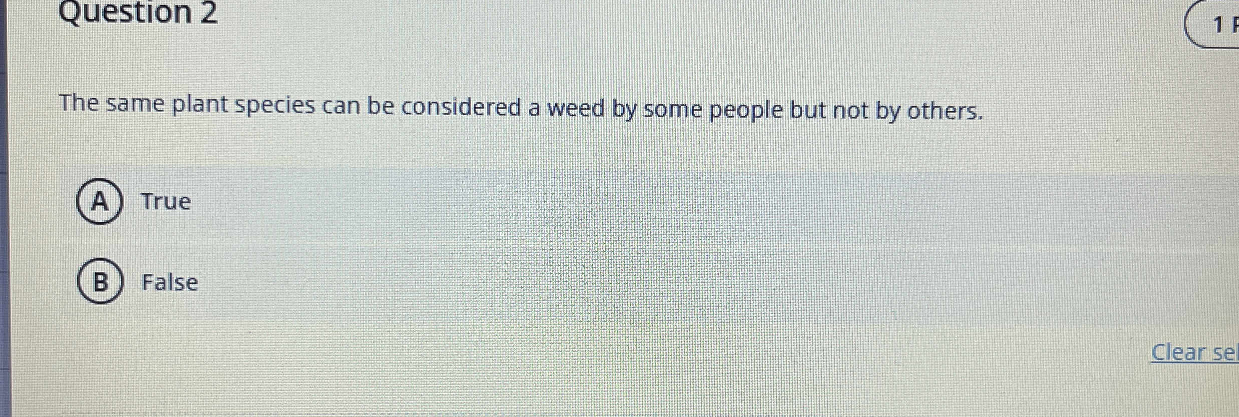 Solved Question 21The same plant species can be considered a