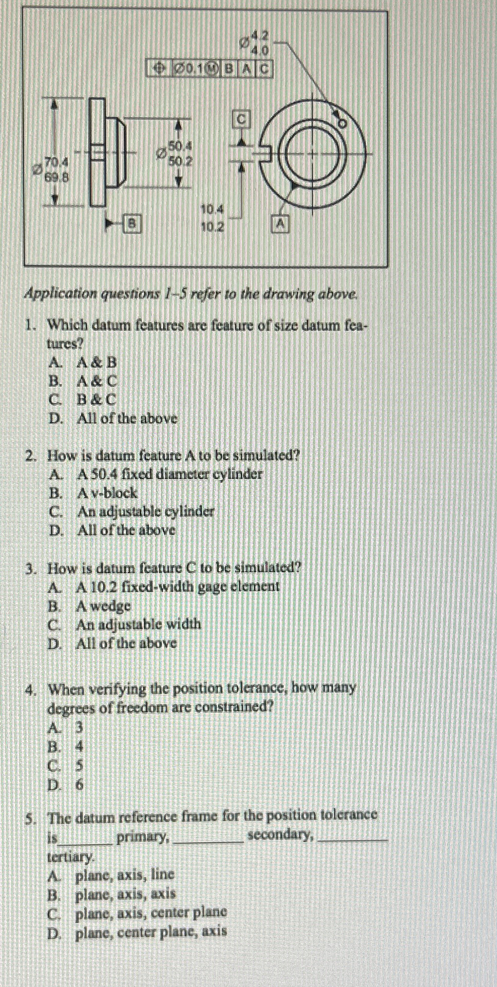 Application questions 15 ﻿refer to the drawing