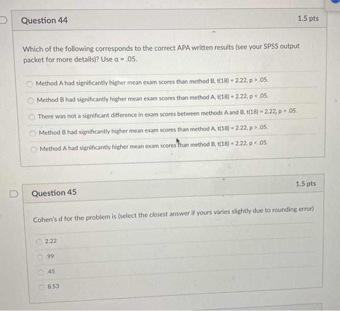 Solved Use the following data to answer the next six | Chegg.com