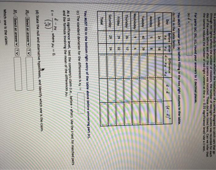 Solved In a preliminary study to determine whether the | Chegg.com
