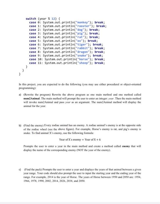 Solved (Chinese Zodiac) Chinese Zodiac (EM, which means | Chegg.com