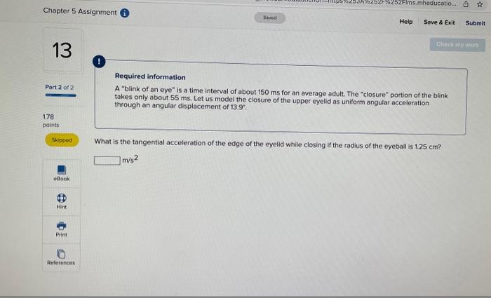 Solved - Assignment i Saved Help Save & Exit Submit Check my | Chegg.com
