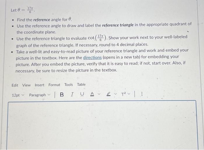 Solved Let θ=600∘. - Find the reference angle for θ. - Use | Chegg.com