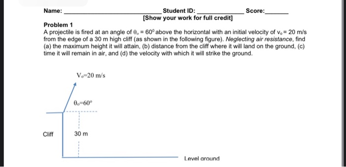 Solved 1 of 2 PHY 211 General Physics Due: March 18, 2020 | Chegg.com