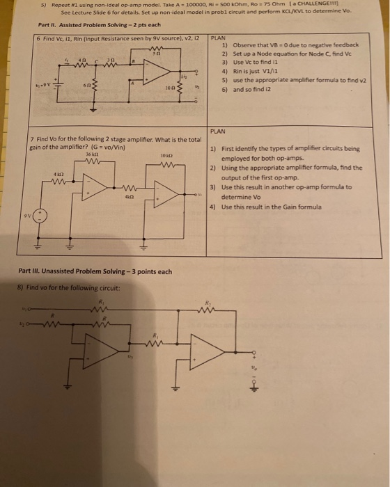Solved Part I. Drills -- 1 point each 1) For the following | Chegg.com