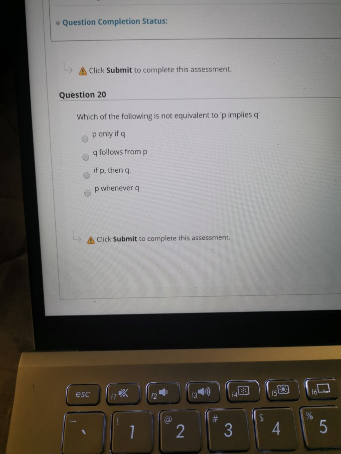 Solved Question Completion Status: > Click Submit to | Chegg.com