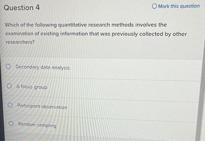 a research question can ask about which of the following