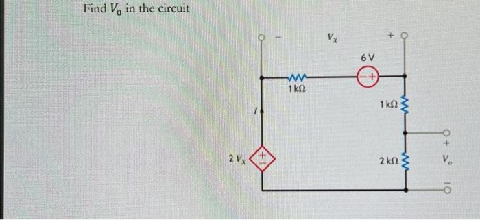 Find \( V_{0} \) in the circuit