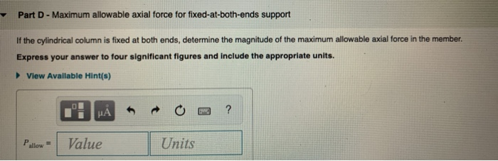 Solved Design of Columns for Concentric Loading Learning | Chegg.com