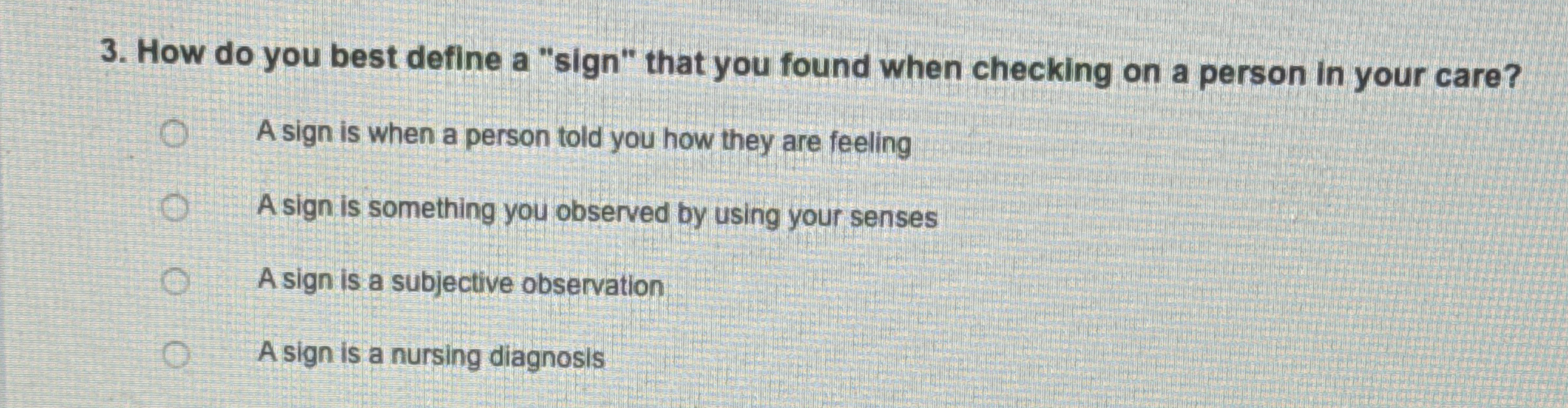 Solved How do you best define a 