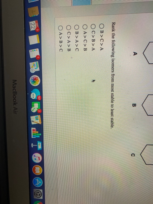 Solved Uestion 23 Of 46 > Consider The Three Alkene Isomers. | Chegg.com