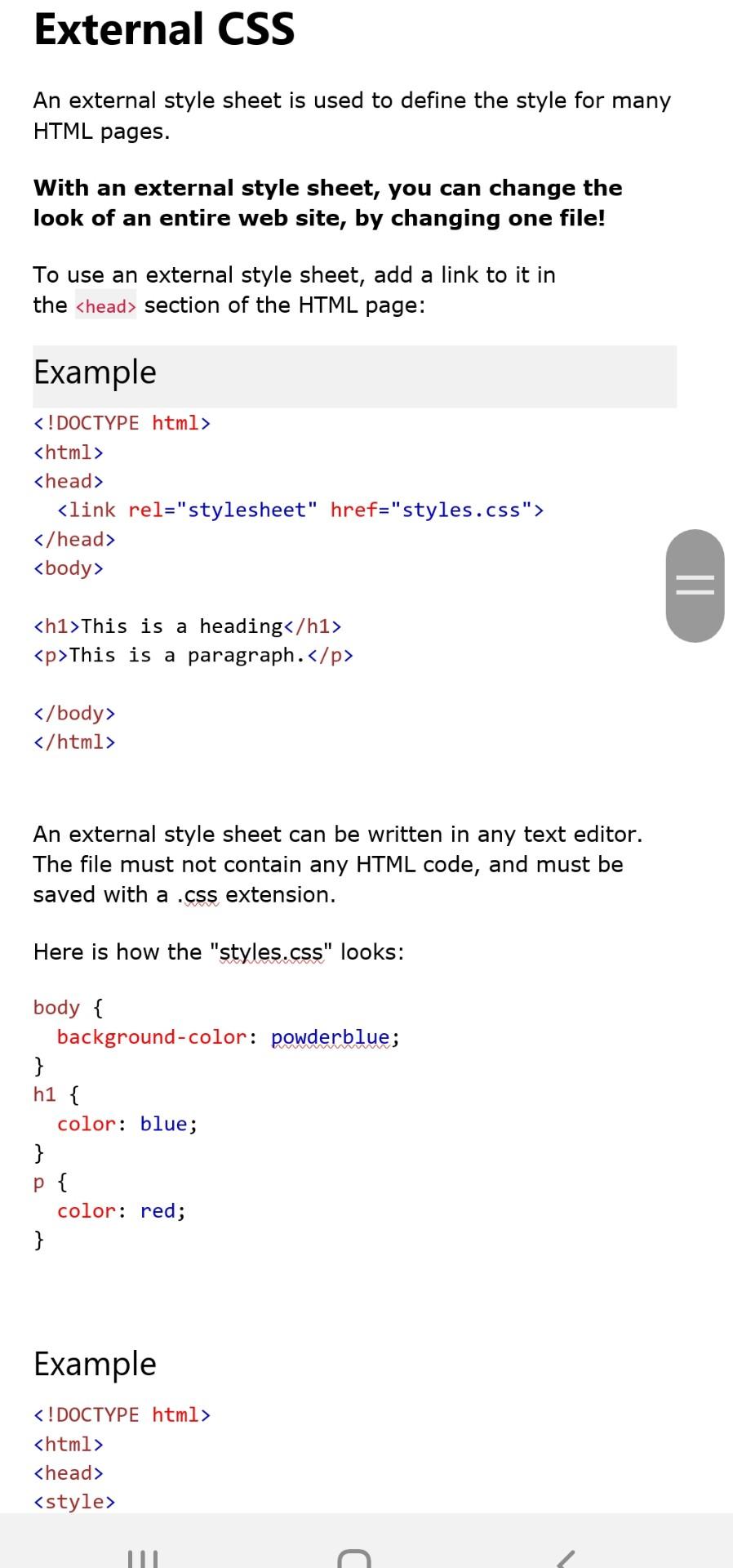 Lesson 3: Introduction to CSS CSS stands for | Chegg.com