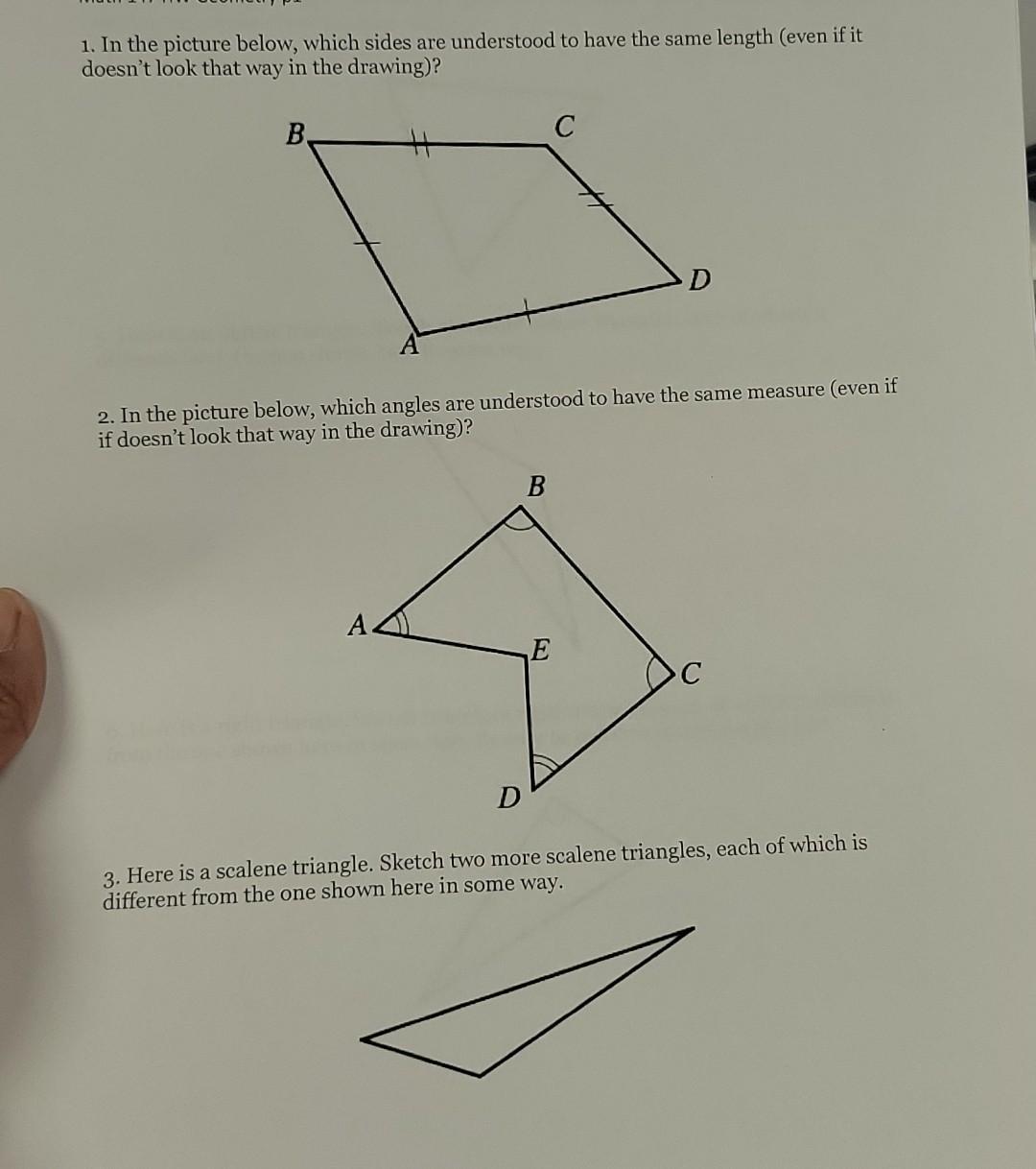 Scalene Triangle Outline
