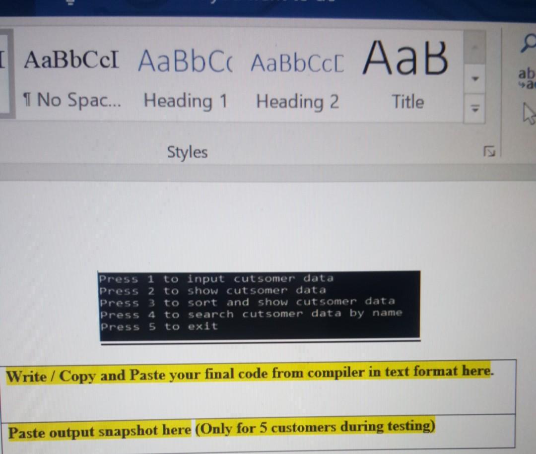 Solved non of marks. If you fail to upload ord File) in | Chegg.com