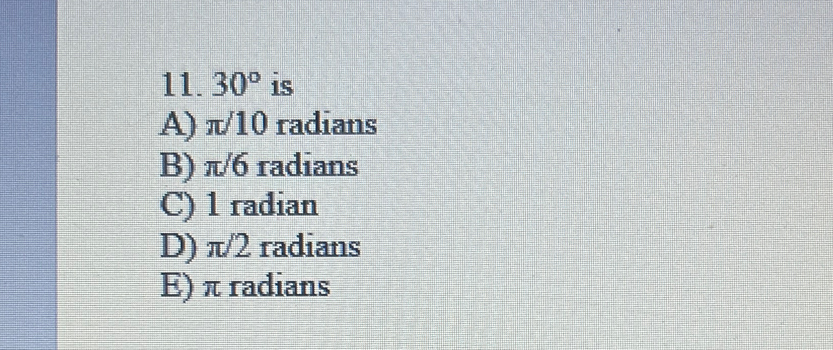 pi 2 radians in standard position