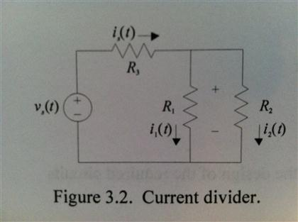 Solved For the current-divider circuit shown in Fig. 3.2, | Chegg.com