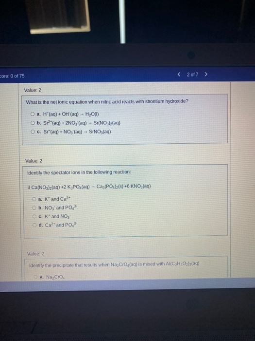 Solved Using the solubility rules in this lesson, predict | Chegg.com