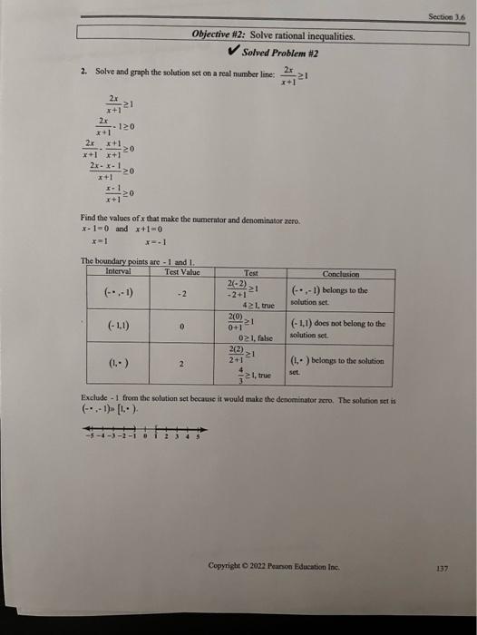 Solved 2. Solve and graph the solution set on a real number | Chegg.com
