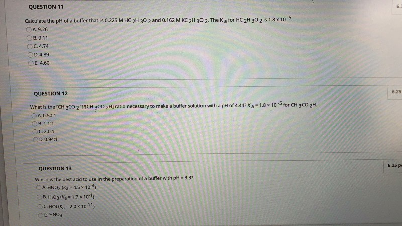 Solved QUESTION 14 What is the pH of the solution after the | Chegg.com