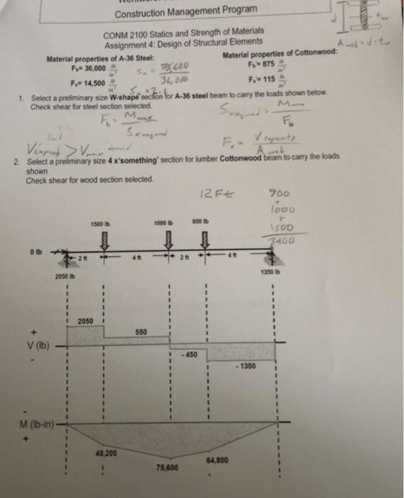 Solved CONM 2100 Statics And Strength Of Materials | Chegg.com