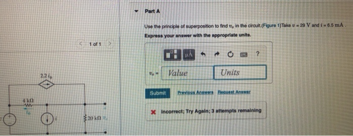 Solved Part A Use the principle of superposition to find us | Chegg.com