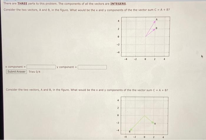 Solved There are THREE parts to this problem. The components | Chegg.com