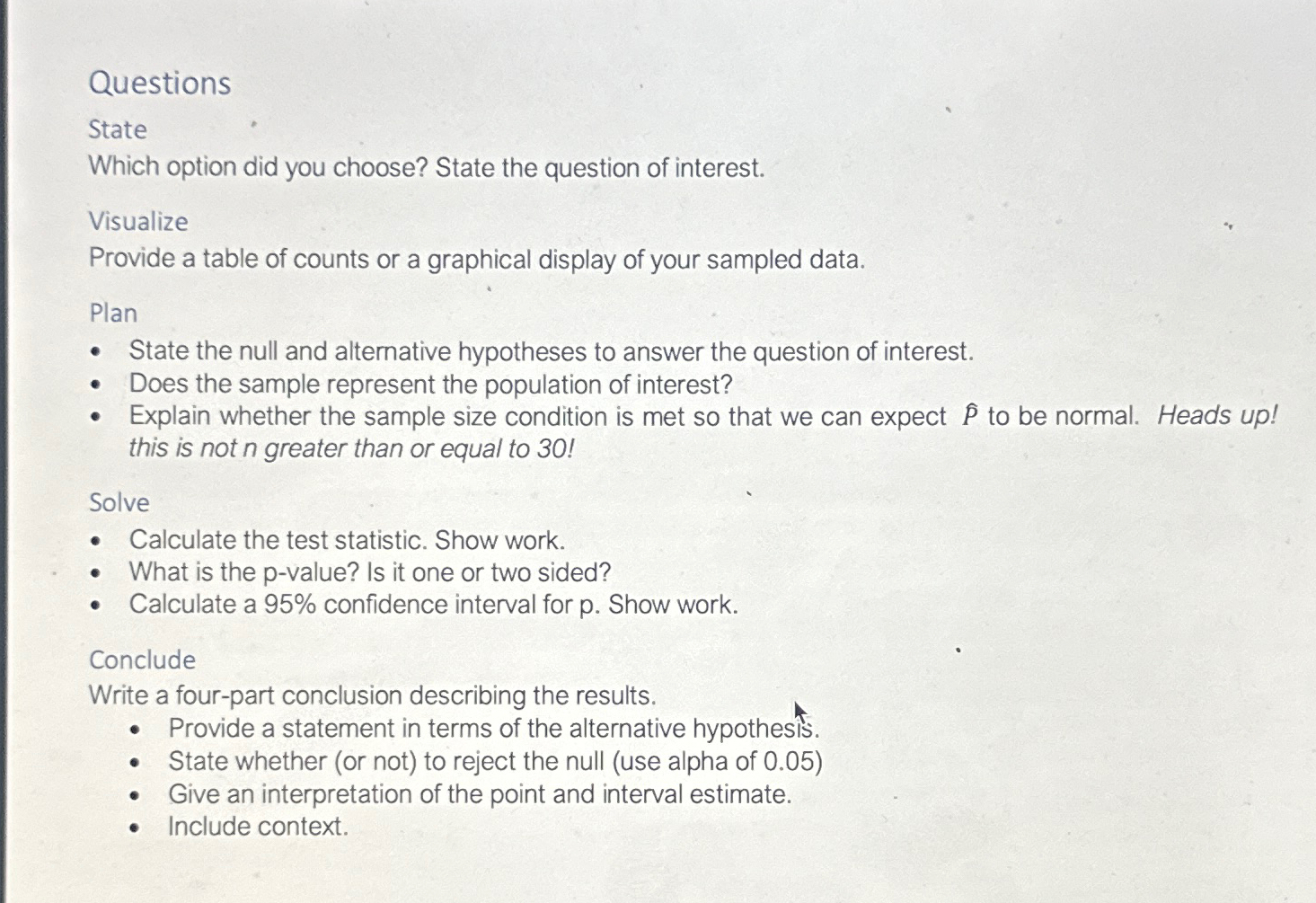 Questions\\nState\\nWhich option did you choose? | Chegg.com