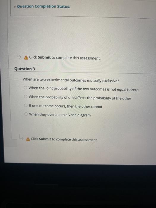 Solved Question Completion Status: L A Click Submit to | Chegg.com