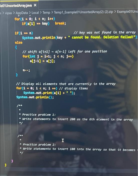 Solved simple java code for Problem 1 In example project | Chegg.com
