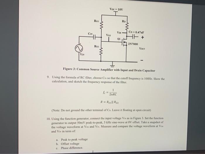 Solved This laboratory focuses on the design a MOSFET common