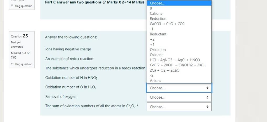 Solved Question 25 Answer the following questions: Not yet | Chegg.com
