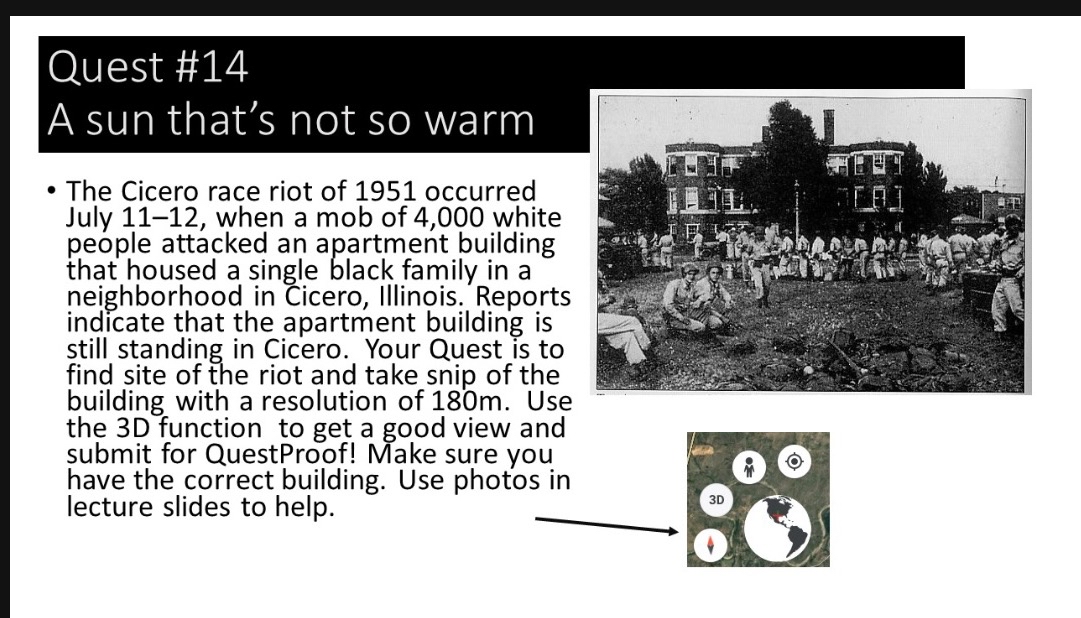 Solved Quest #14A sun that's not so warmThe Cicero race riot | Chegg.com