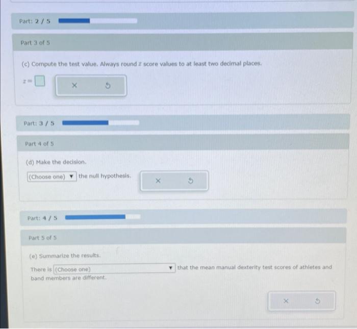 Solved Manual Dexterity Differences A researcher wishes to