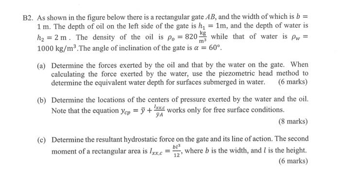 Solved B2. As shown in the figure below there is a | Chegg.com