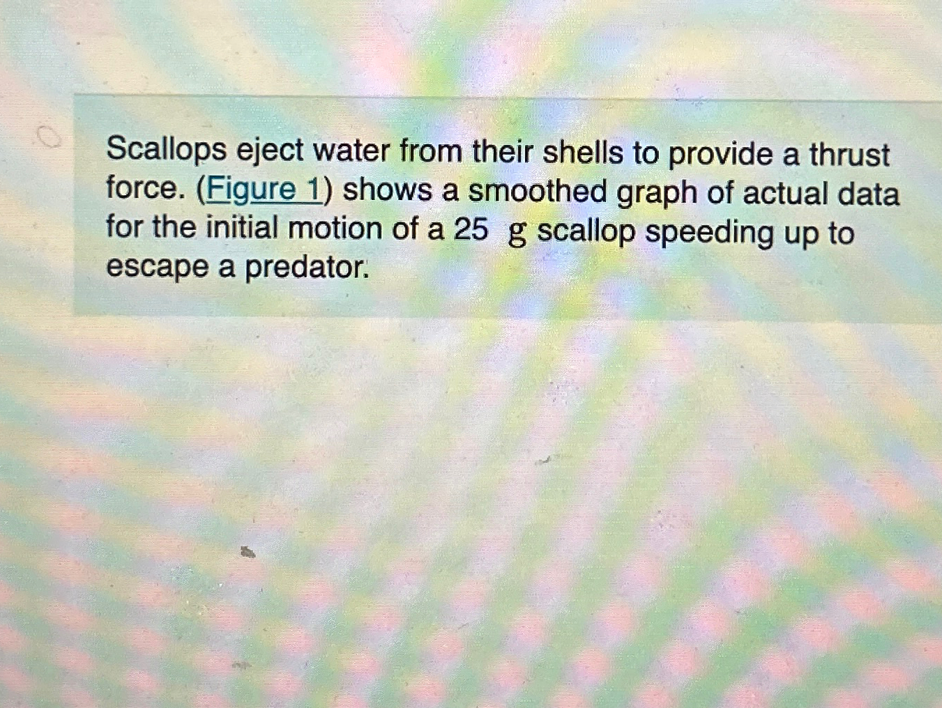 Solved Scallops eject water from their shells to provide a | Chegg.com