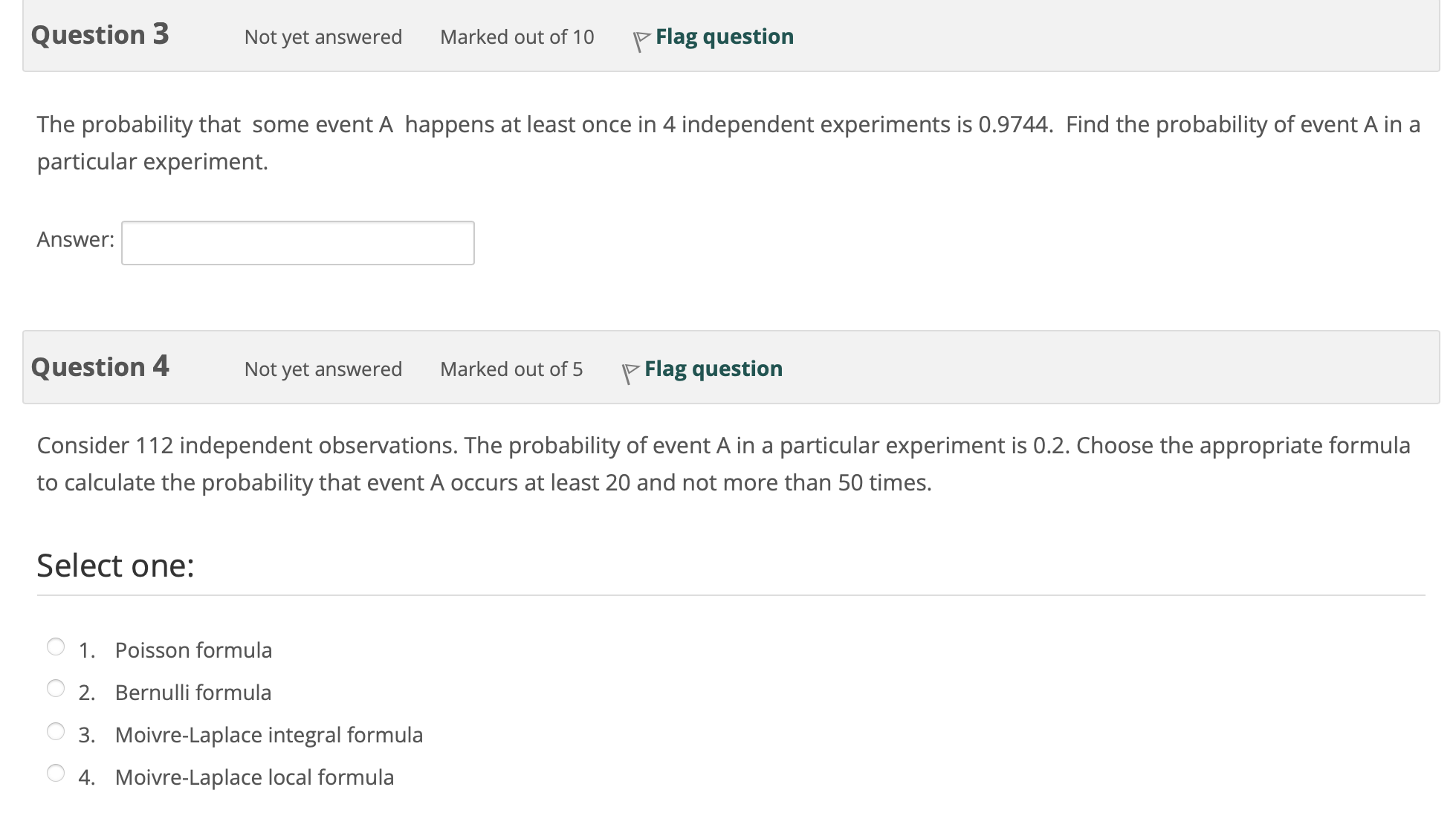 Solved Question 3The probability that some event A happens | Chegg.com