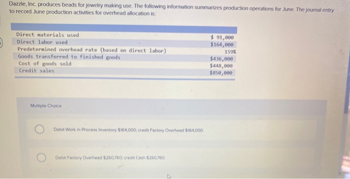 solved-dazzle-inc-produces-beads-for-jewelry-making-use-chegg